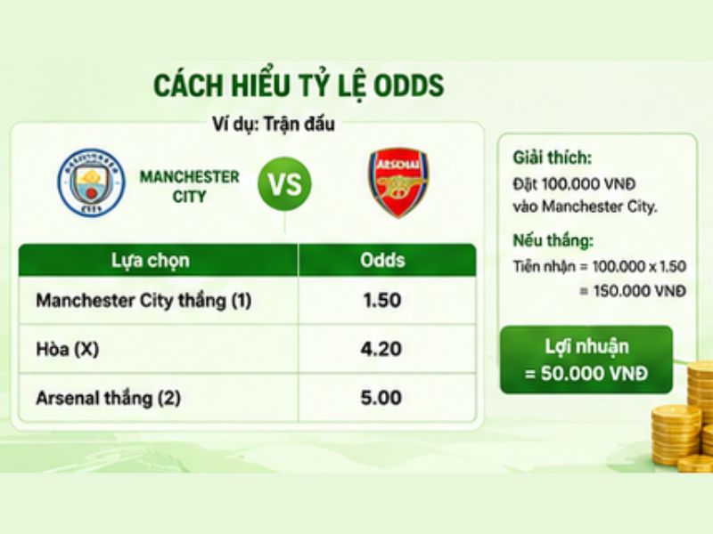 Cách hiểu tỷ lệ Odds