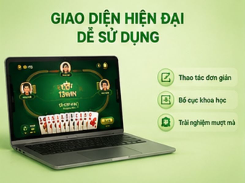 Giao diện hiện đại, dễ sử dụng