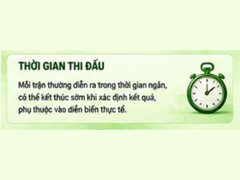 Thời gian diễn ra trận đấu