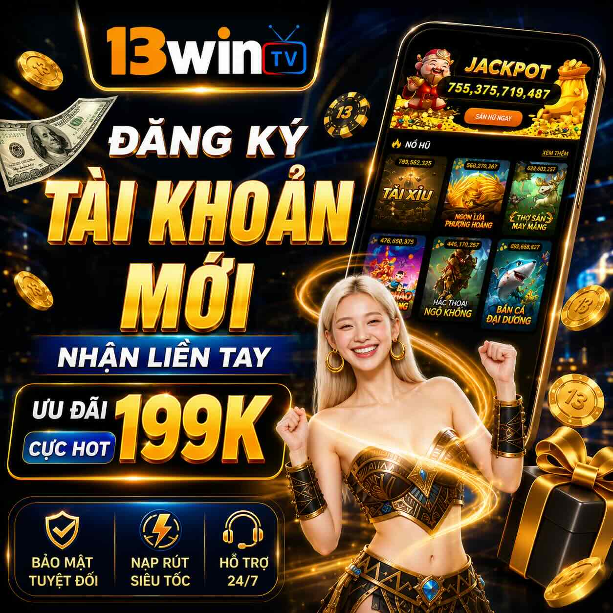 banner mobile 13win